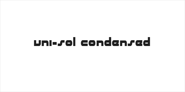 uni-sol condensed Logo