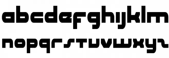 uni-sol condensed Font LOWERCASE