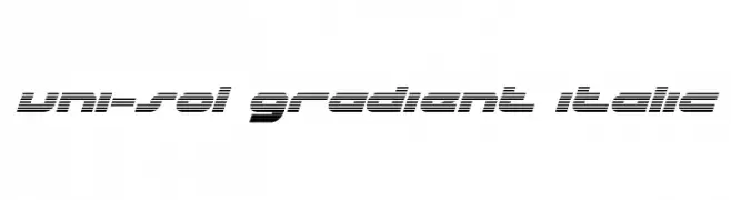 uni-sol gradient italic  baixar fontes gratis