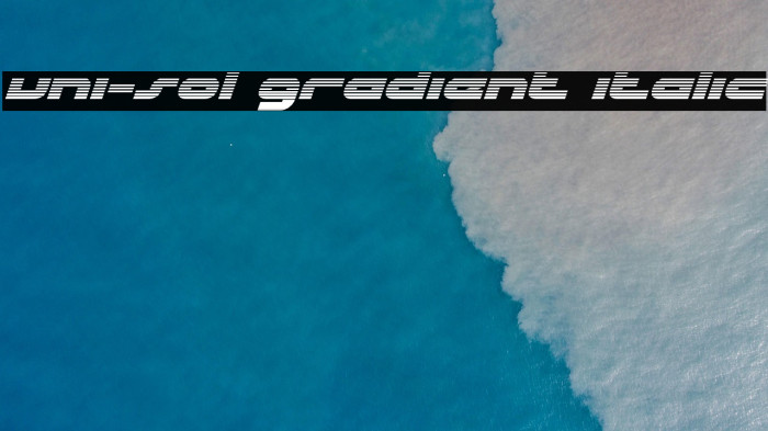 uni-sol gradient italic Example 1