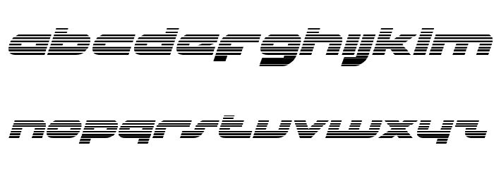uni-sol gradient italic Font LOWERCASE