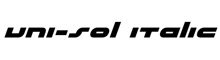 uni-sol italic  les polices de caractères gratuit tlcharger