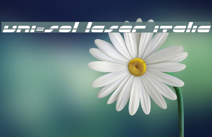 uni-sol laser italic Polices examples