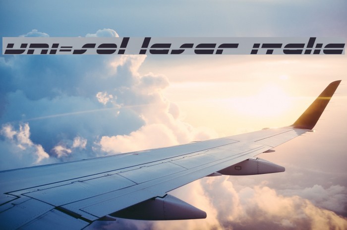 uni-sol laser italic Polices examples