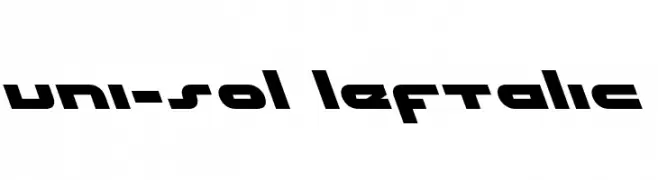 uni-sol leftalic  フリーフォントのダウンロード