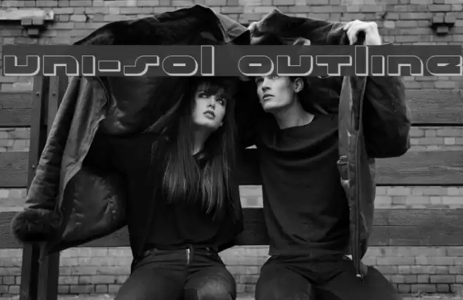 uni-sol outline Font examples