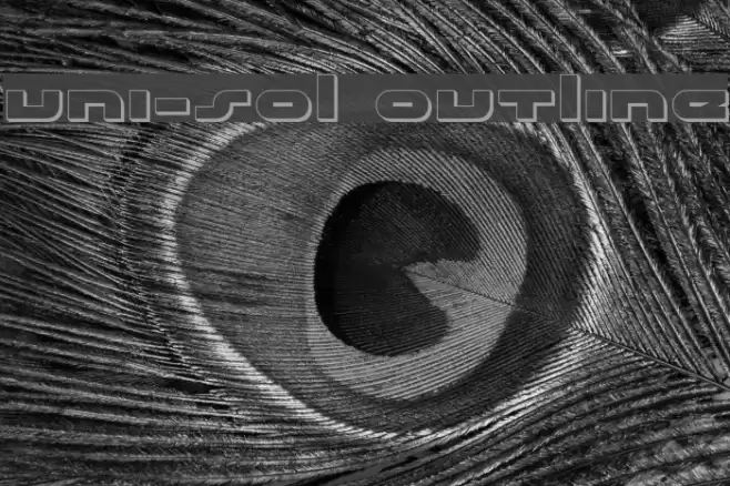 uni-sol outline Font examples