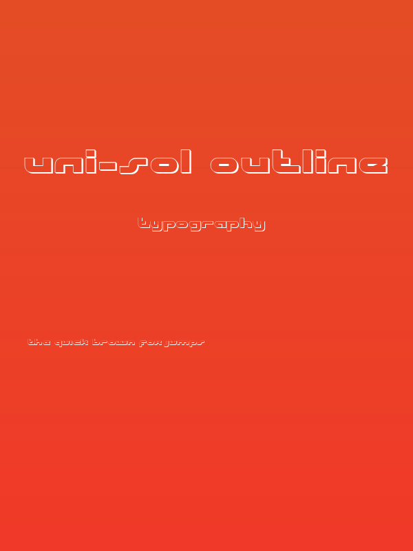 uni-sol outline Poster