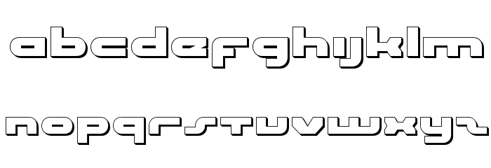 uni-sol outline Font LOWERCASE