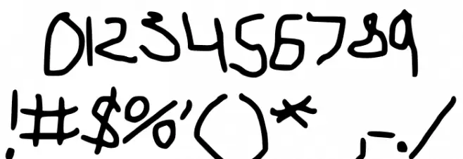 unileft Font OTHER CHARS