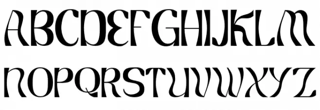 unknow Regular Font UPPERCASE