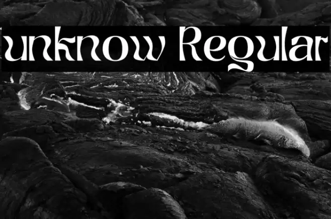 unknow Regular Caratteri examples