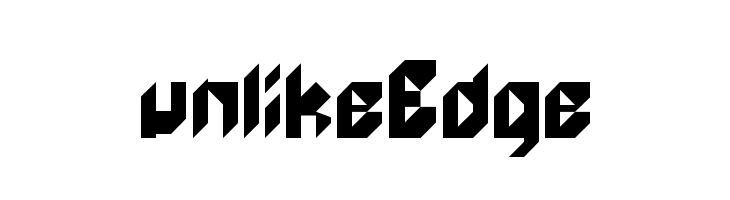 unlikeEdge  Frei Schriftart Herunterladen