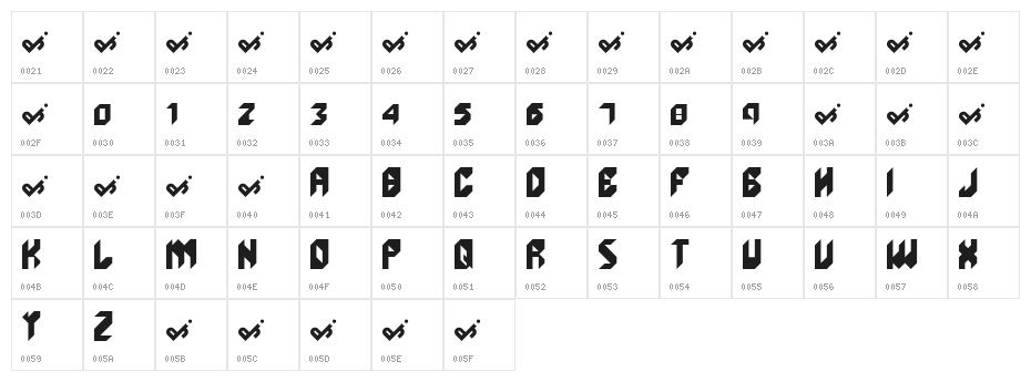 unlikeEdge Character Map