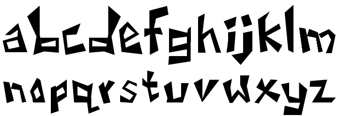 untitled3 Font LOWERCASE