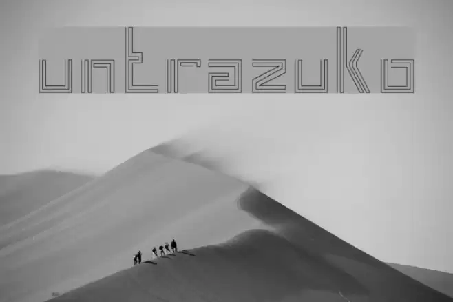 untrazuko Font examples