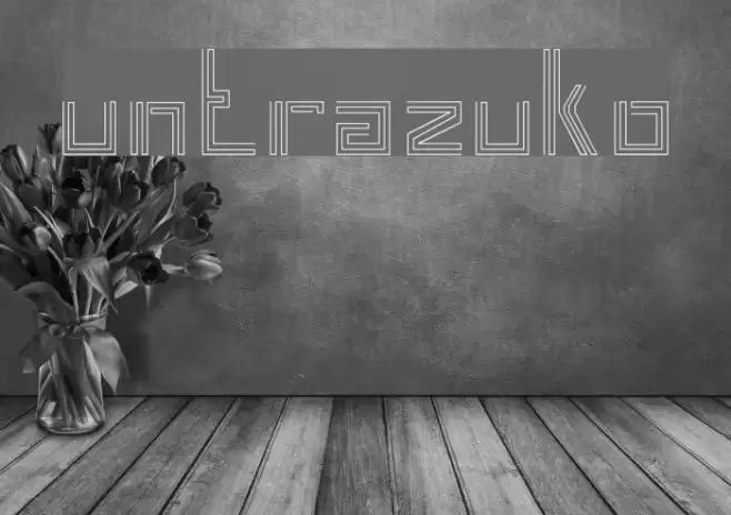 untrazuko Font examples