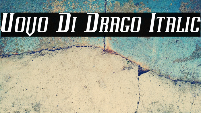 Uovo Di Drago Italic Example 2