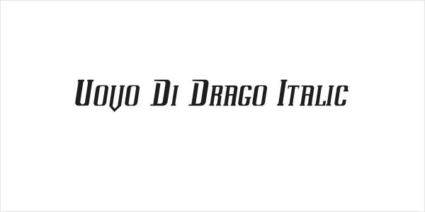 Uovo Di Drago Italic Logo
