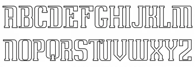 Uovo Di Drago Outline フォント 大文字