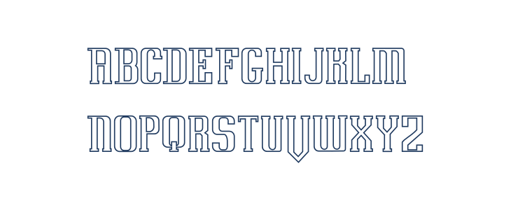Uovo Di Drago Outline Lowercase