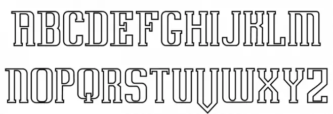 Uovo Di Drago Outline خط أحرف صغيرة