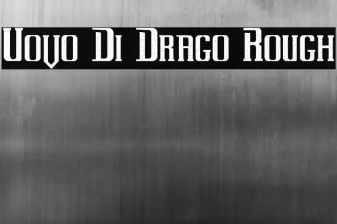 Uovo Di Drago Rough Font examples