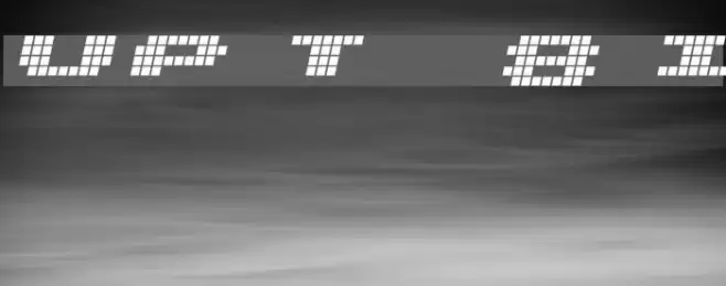 UP Tiny lcd four 8 Italic Polices examples