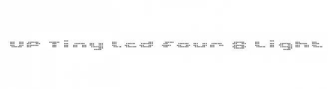 UP Tiny lcd four 8 Light  Frei Schriftart Herunterladen