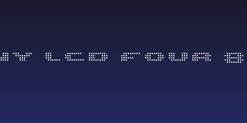 UP Tiny lcd four 8 Light Social Header