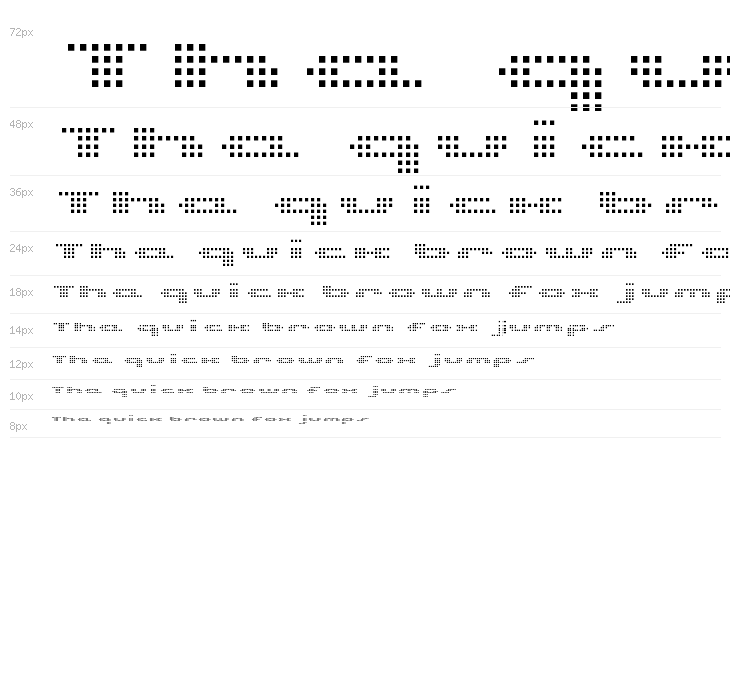 UP Tiny lcd four 8 Light Waterfall