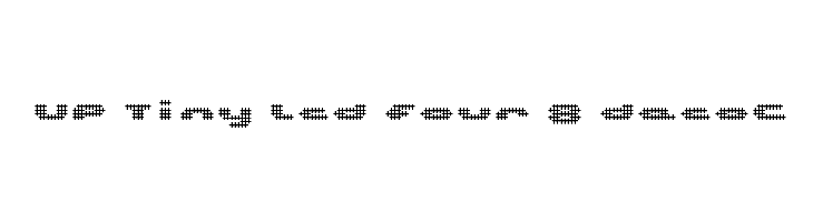 UP Tiny lcd four 8 decoC Font