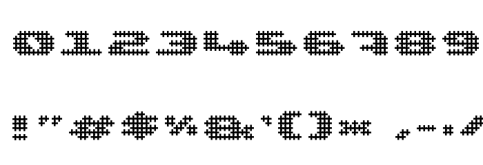 UP Tiny lcd four 8 decoC Font OTHER CHARS