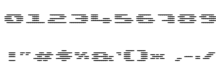 UP Tiny lcd four 8 decoH Light Font OTHER CHARS