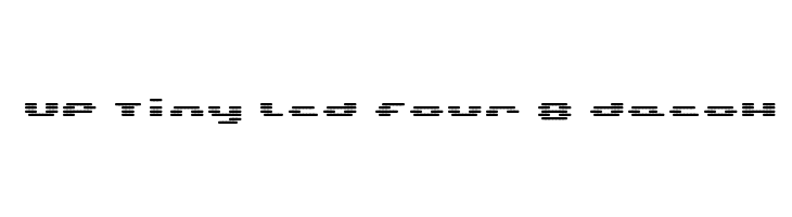 UP Tiny lcd four 8 decoH  Free Fonts Download