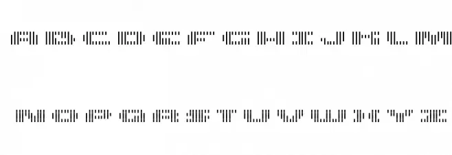 UP Tiny lcd four 8 decoV Light Schriftart Groß