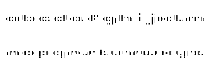 UP Tiny lcd four 8 decoV Light Font LOWERCASE