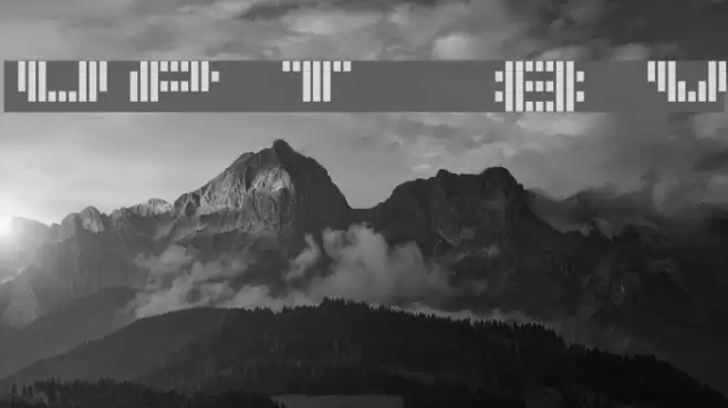 UP Tiny lcd four 8 decoV फ़ॉन्ट examples