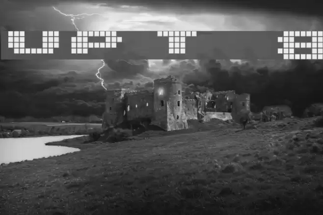 UP Tiny lcd four 8 Font examples