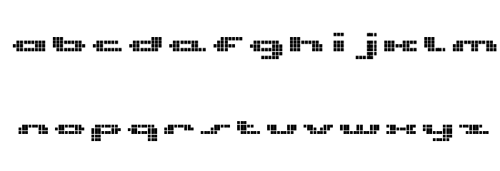 UP Tiny lcd four 8 Font LOWERCASE
