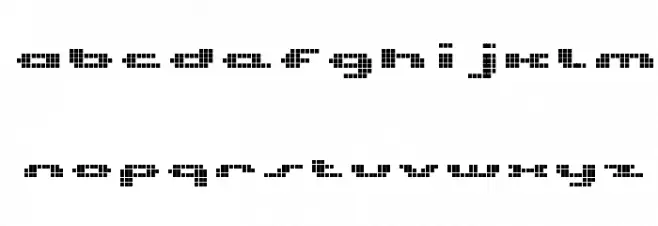 UP Tiny lcd four 8 Font LOWERCASE