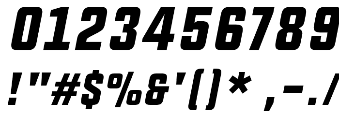 UPBOLTERS Italic Font OTHER CHARS