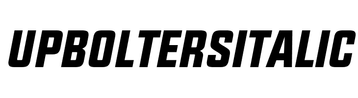 UPBOLTERS Italic Font