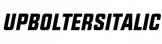 UPBOLTERS Italic  Fuentes Gratis Descargar