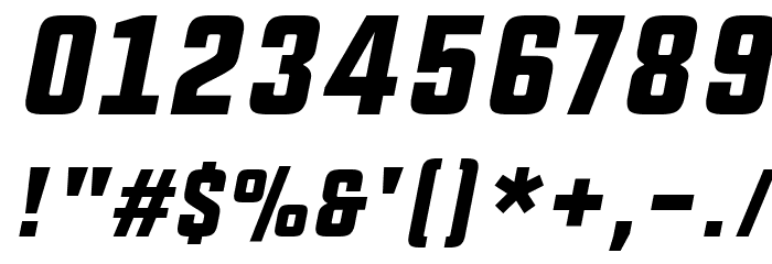 UPBOLTERS Italic Font OTHER CHARS