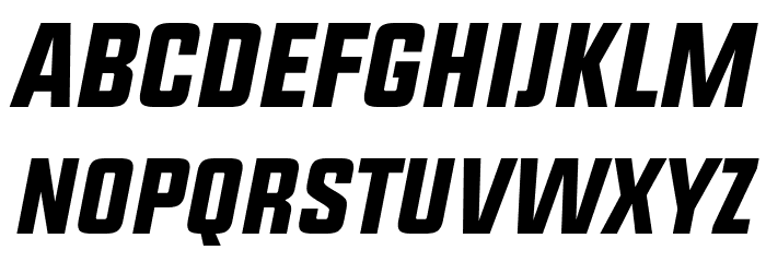 UPBOLTERS Italic Font LOWERCASE
