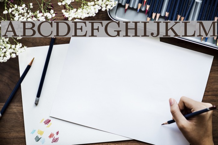 UPPERCASE & lowercase Font examples