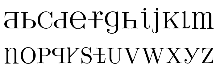 UPPERCASE & lowercase Font LOWERCASE