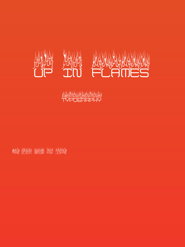 Up In Flames Poster