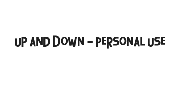 Up and Down - Personal Use Logo